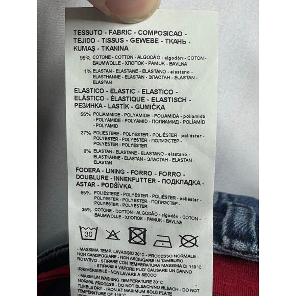 Emporio Armani Kids Logo-Waistband Sim Fit Blue Denim Jeans - 14A (29x31.5) - Picture 6 of 6